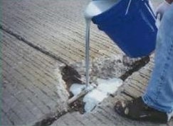 Warehouse concrete slab joint repair
